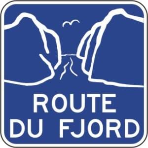 Acheminement vers la route ou le circuit touristique
Route du Fjord