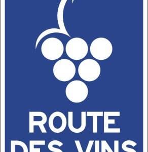Jalonnement le long de la route ou du circuit touristique:
Route des Vins