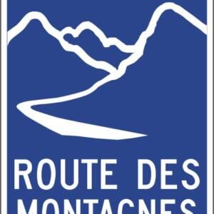 Jalonnement le long de la route ou du circuit touristique:
Route des montagnes