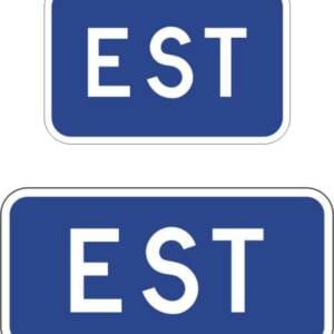 Panonceau points cardinaux direction est