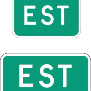 Panonceau points cardinaux direction est