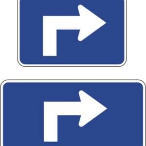 Panonceau flèche avancée à droite