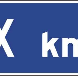 Panonceau X km