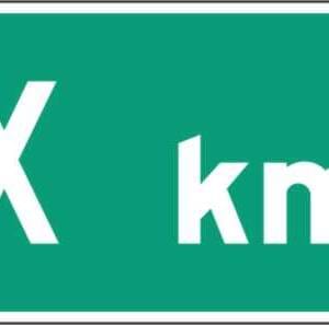 Panonceau X km