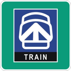 Stationnement incitatif, train de banlieue