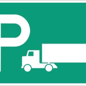 Aire de stationnement pour camions