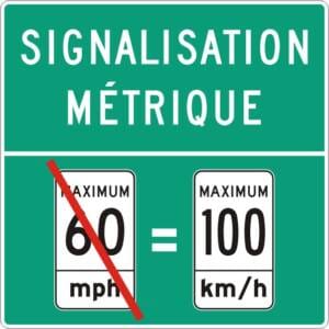 Signalisation métrique (Panneau)