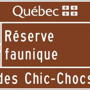 Acheminement d'une réserve faunique - direction, distance et secteur