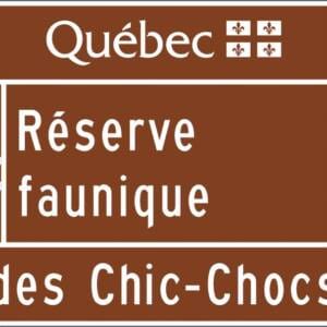 Identification de réserve faunique