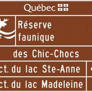 Acheminement sectoriel de réserve faunique - 2 secteurs et distances