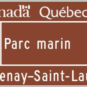 Acheminement d'un parc marin, entrée du site