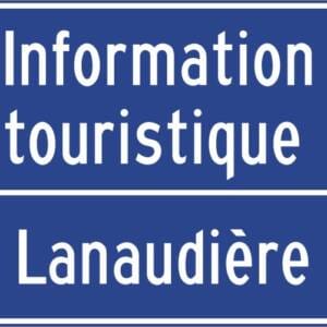 Poste d'information touristique régional avec distances (Panneau)
