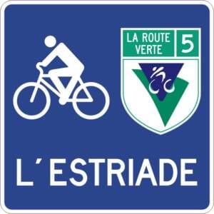 Acheminement vers un itinéraire cyclable hors route