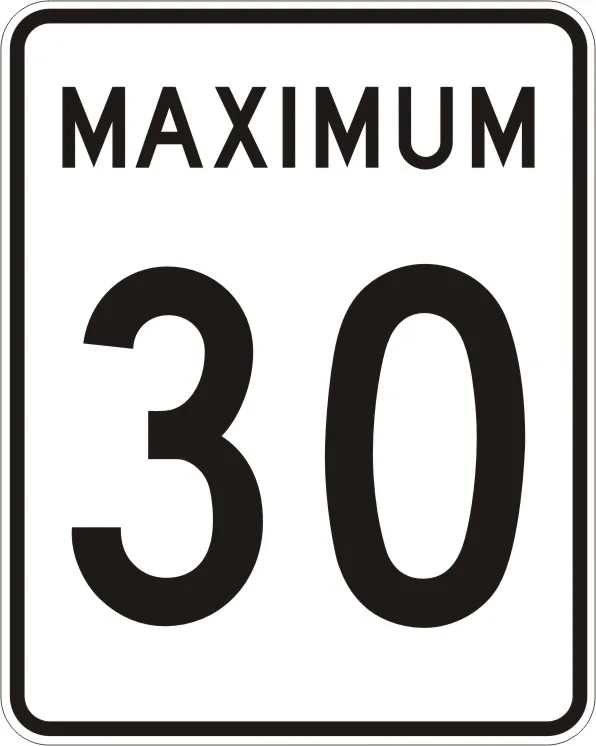 Achetez un panneau routier SB250 C43 Vitesse maximale 30km/h