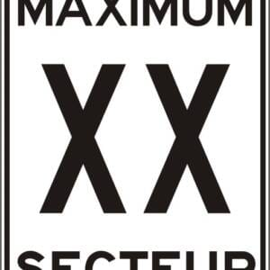Limite de vitesse maximum dans un secteur