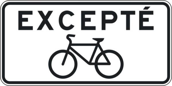 <a href="https://www.signel.ca/en/produit/panonceau-excepte-bicyclette/">Panonceau excepté bicyclette</a>