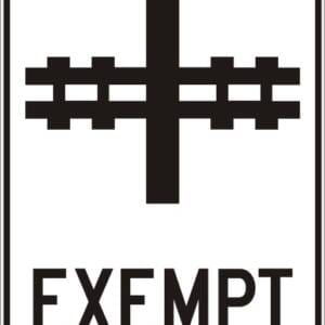 Exemption d'arrêt à un passage à niveau à 90 degrés
