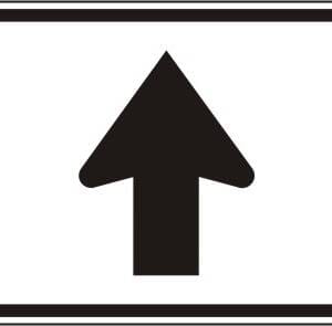 Panonceau de direction tout droit