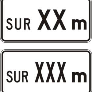 Panonceau d’étendue pour prescription