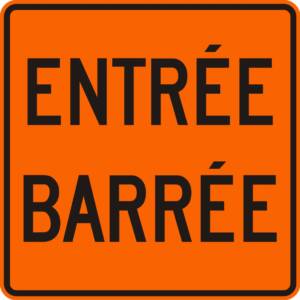 Entrée barrée T-080-11