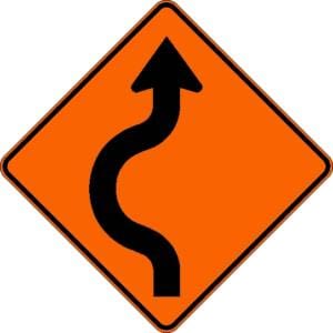 Signal avancé de déviation par la gauche T-110-4-G