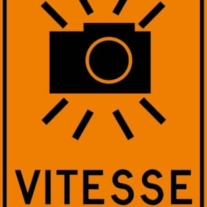 Radar photographique pour vitesse dans unezone des travaux T-I-413-1