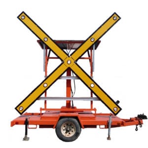 Remorque pour fermeture piste d'atterrissage