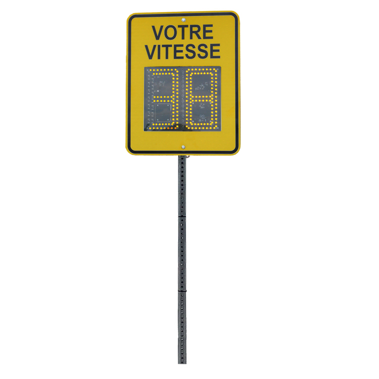 Afficheur de vitesse radar RAD52 - ambre