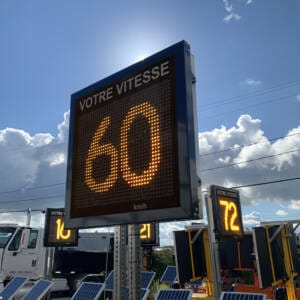 Afficheur de vitesse radar RAD54 - ambre