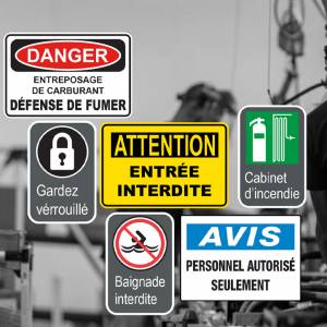Industrial and security signs